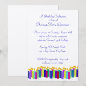 Birthday Candles Kaart (Voorkant / Achterkant)