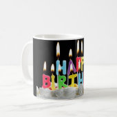 Birthday Candles Koffiemok (Voorkant links)