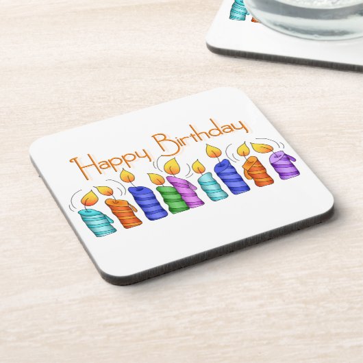 Birthday Candles Onderzetter Set (Linkerzijde)
