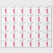 Birthday Candles-One Year Cadeaupapier (Vlak)