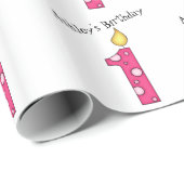 Birthday Candles-One Year Cadeaupapier (Rol Hoek)