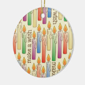 Birthday Candles Ornament "Make a Wish" (Links)