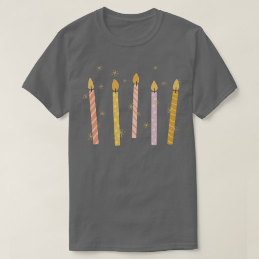 Birthday Candles T-shirt (Design voorkant)