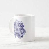 Birthday-Capital Monogram - letter A Koffiemok (Voorkant links)