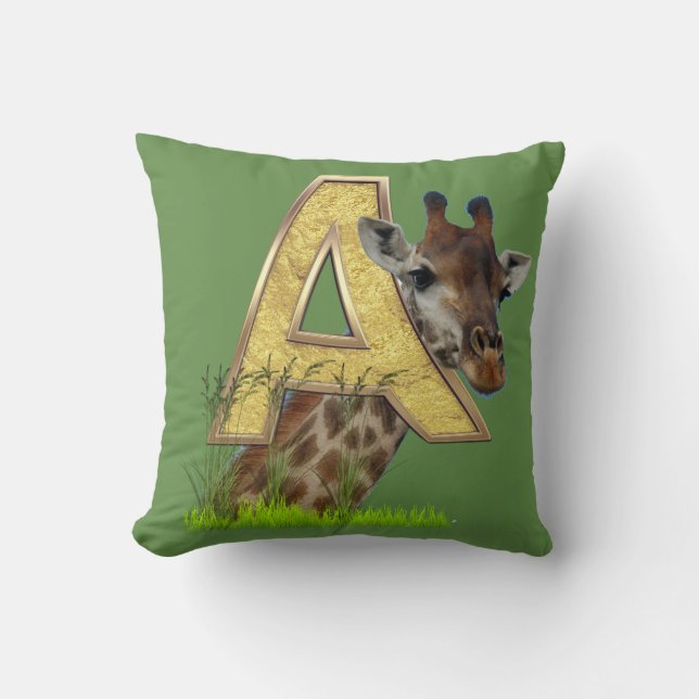 Birthday-Capital Monogram - letter A Kussen (Voorkant)