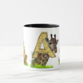 Birthday-Capital Monogram - letter A Mok (Midden)