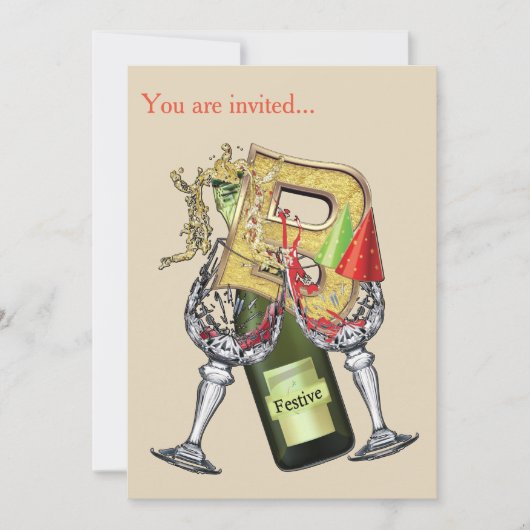 Birthday-Capital Monogram - letter B Kaart (Voorkant)