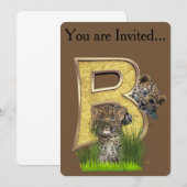 Birthday-Capital Monogram - letter B Kaart (Voorkant / Achterkant)