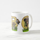 Birthday-Capital Monogram - letter B Koffiemok (Voorkant rechts)