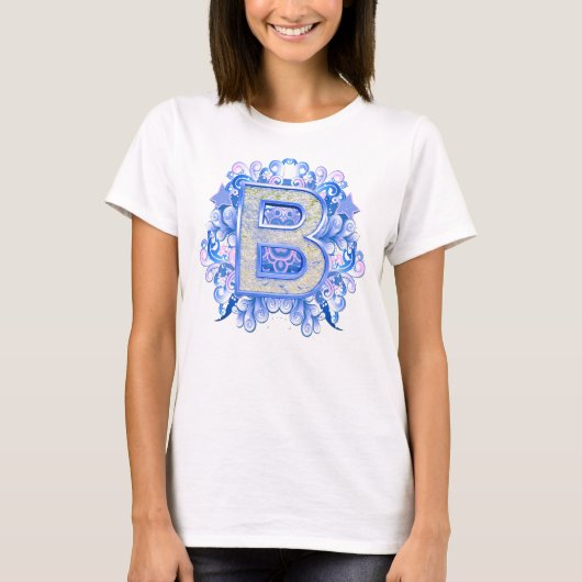 Birthday-Capital Monogram - letter B T-shirt (Voorkant)