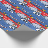 Birthday Car Automotive Funny Cartoon Creative Fab Cadeaupapier (Hoek)