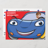 Birthday Car Automotive Funny Cartoon Creative Fab Kaart (Voorkant / Achterkant)