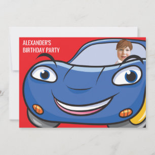 Birthday Car Automotive Funny Cartoon Creative Fab Kaart