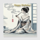 Birthday Card 02 - Elegant Japanese Oiran Theme (Voorkant)