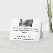 Birthday Card - Bergen, Noorwegen Kaart (Achterkant)