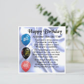 Birthday Card - Brother Poem Kaart (Staand voorkant)