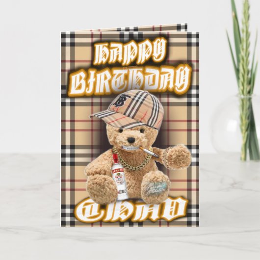 Birthday card chav beer kaart (Voorkant)