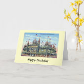 Birthday Card - Corn Palace, Mitchell, S Dakota Kaart (Gele Bloem)