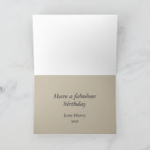 Birthday Card - Dachshund met cupcake Kaart (Binnen)