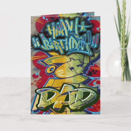 Birthday card dad kaart (Voorkant)