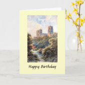 Birthday Card - Durham Cathedral Kaart (Gele Bloem)