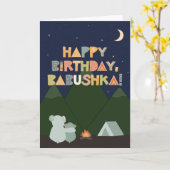Birthday Card for Babushka Kaart (Gele Bloem)