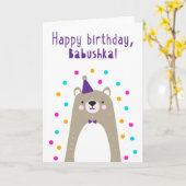 Birthday Card for Babushka Kaart (Gele Bloem)