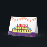 Birthday Card for Babushka Kaart<br><div class="desc">Je noemt je grootmoeder Babushka, niet oma. (Babushka betekent grootmoeder in het Russisch.) Stel je voor hoe enthousiast Babushka zal zijn om een verjaardagskaart te ontvangen die speciaal aan haar is gericht! Je babushka zal ook houden van het leuke, kleurrijke design van deze kaart, met Babushka's naam, geschreven als verjaardagskaarsen...</div>