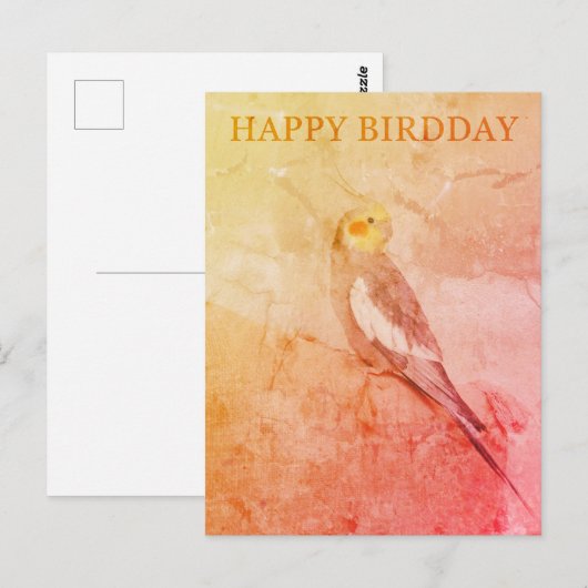 Birthday Card for Bird Lovers Briefkaart (Voorkant / Achterkant)