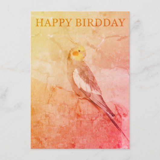 Birthday Card for Bird Lovers Informatiekaartje (Voorkant)