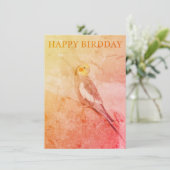 Birthday Card for Bird Lovers Informatiekaartje (Staand voorkant)