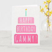 Birthday Card for Gammy Kaart (Gele Bloem)