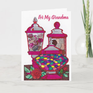 Birthday Card for Grandma - Jelly Bean 1 Kaart