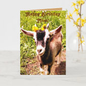 Birthday Card for Mam - Van Favoriet Kind (geit) Kaart (Gele Bloem)