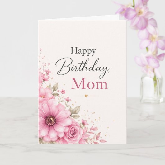 Birthday Card for Mom Kaart (Orchidee)