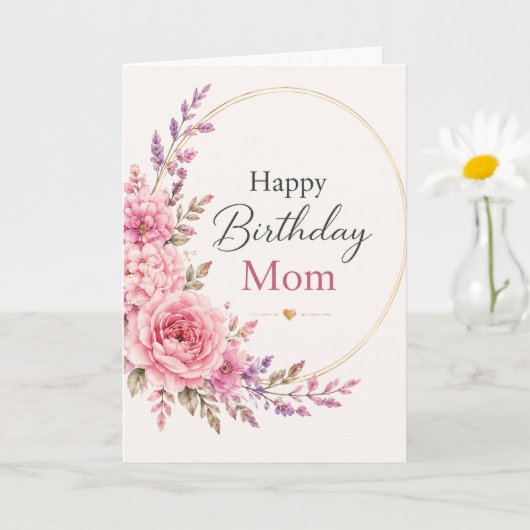 Birthday Card for Mom Kaart (Kleine Plant)