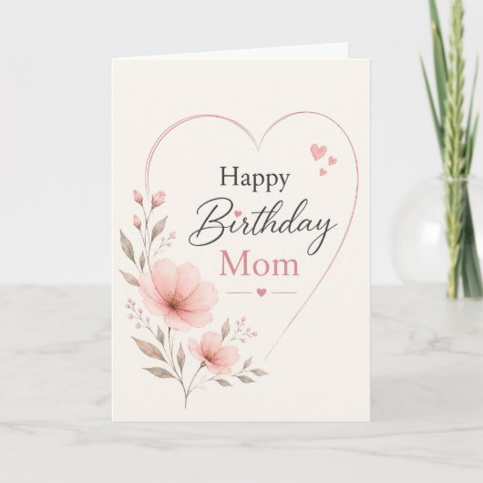 Birthday Card for Mom Kaart (Voorkant)