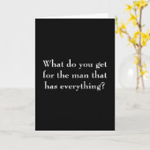 Birthday Card for the Man Who Has Everything Kaart (Gele Bloem)