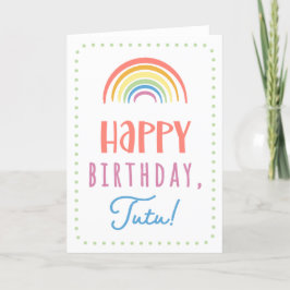 Birthday Card for Tutu Kaart