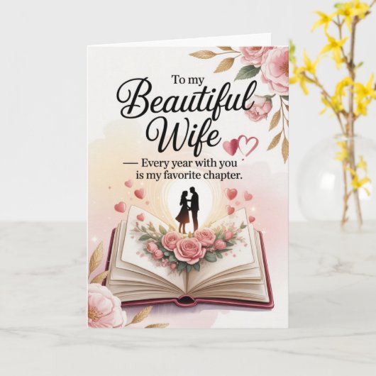 Birthday Card for Wife Kaart (Gele Bloem)