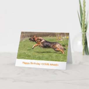 Birthday Card German Shepherd Dog Kaart
