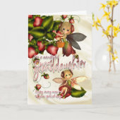 Birthday Card - Great Granddaughter - Moonies Cuti Kaart (Gele Bloem)