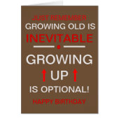 Birthday Card - Growing Up (Voorkant)