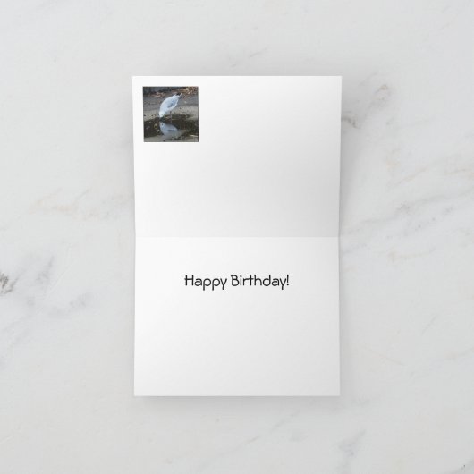 Birthday Card - Gull Reflections Kaart (Binnen)