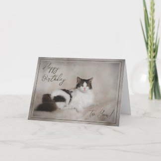 Birthday Card "Happy Birthday Cat" Feestdagen Kaart