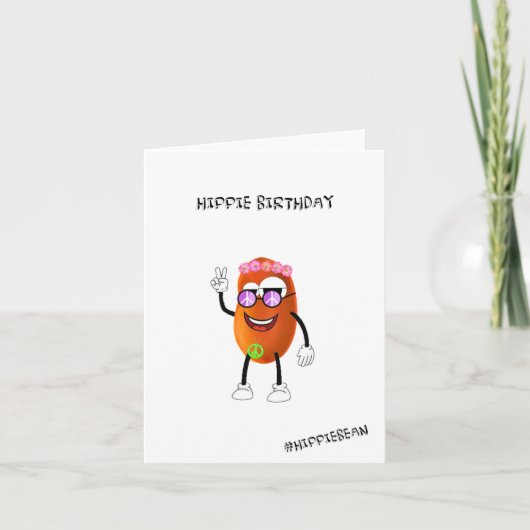 Birthday Card - Hippie Birthday Kaart (Voorkant)