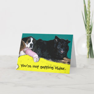 Birthday Card hond Kaart