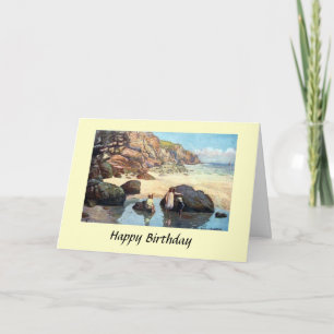 Birthday Card - Housel Bay, Cornwall Kaart