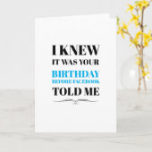 Birthday Card - IK WEET DAT HET WAS Kaart (Gele Bloem)
