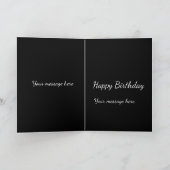 Birthday card in black and pink kaart (Binnen)
